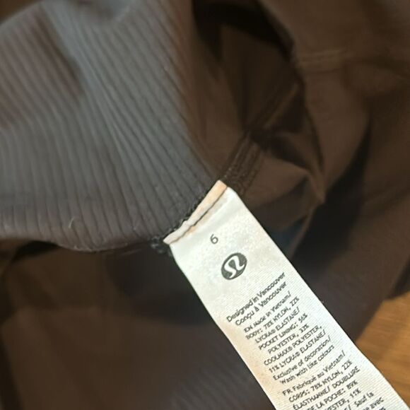 Lululemon Align Ribbed High-Rise Pant 25" Black Leggings size 6 NWT - Picture 5 of 6